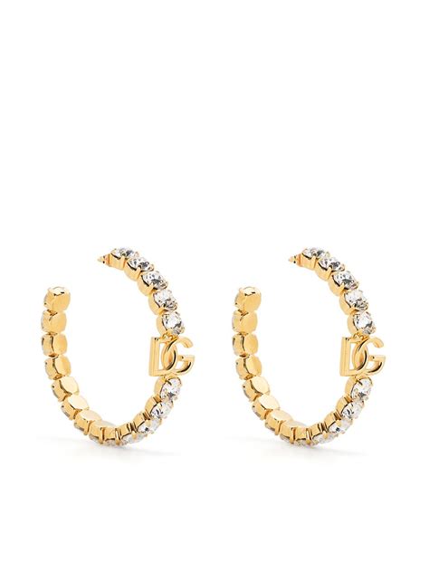 dolce gabbana ohrringe gold|dolce gabbana hoop earrings.